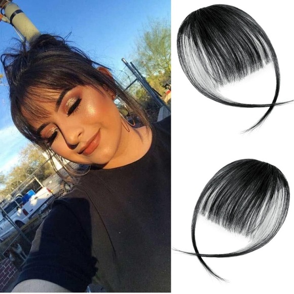 PHOCAS Clip in Human Hair Fringe Bangs - Picture 1 of 11
